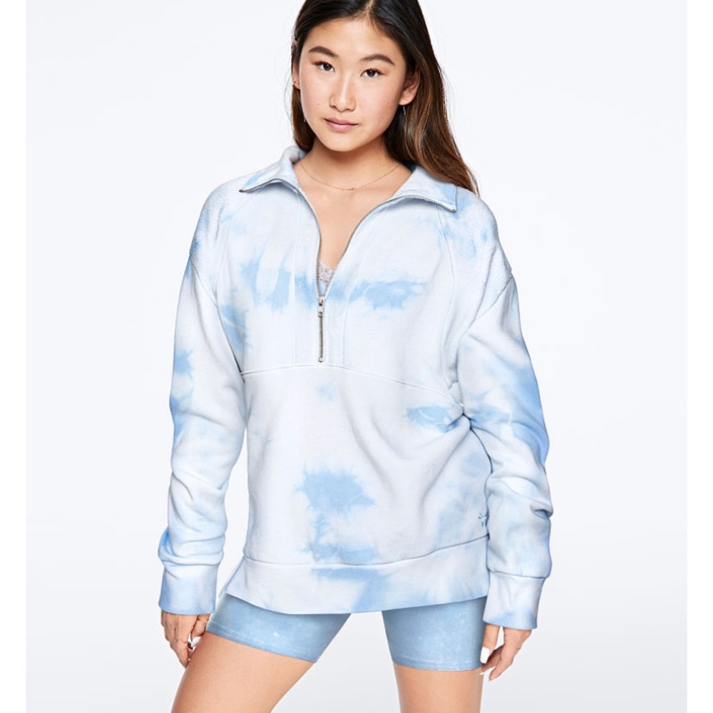 🆕 VS PINK VINTAGE QUARTER ZIP. NIP!